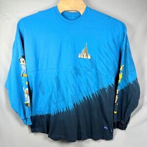 Disney Walt Disney World 50th Anniversary Spirit Jersey Blue Tie Dye L Women's